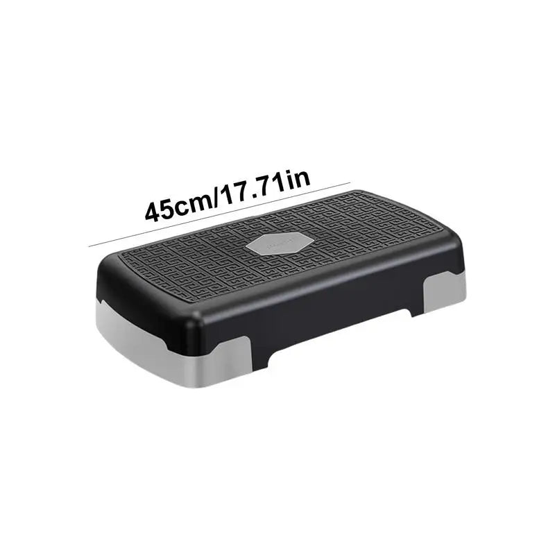Exercise Step Aerobic Stepper Step Trainer Step Board with 3 Risers for Home Gym Cardio Strength & Training Exercise