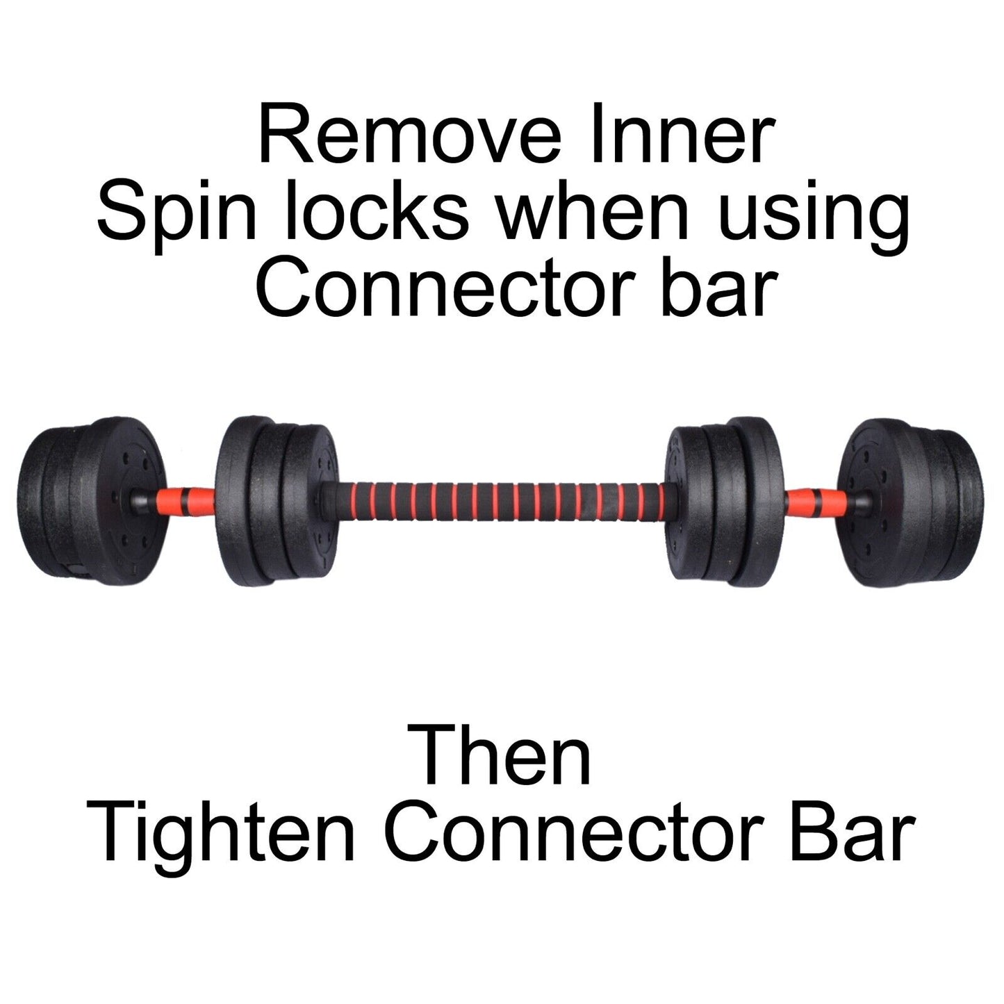 Exersci 20Kg-40Kg Adjustable Dumbbell Barbell Weights Set Kettlebell Option