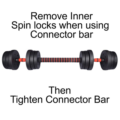 Exersci 20Kg-40Kg Adjustable Dumbbell Barbell Weights Set Kettlebell Option