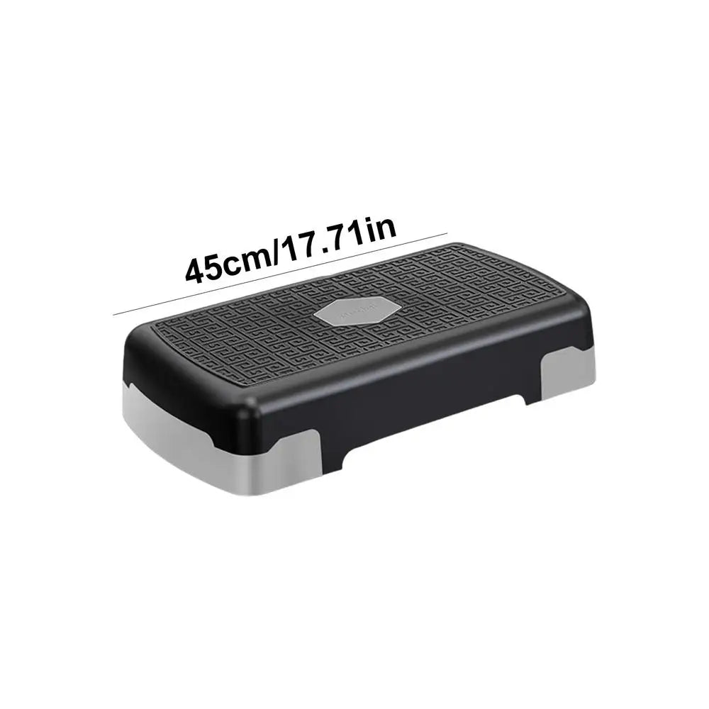 Exercise Step Aerobic Stepper Step Trainer Step Board with 3 Risers for Home Gym Cardio Strength & Training Exercise
