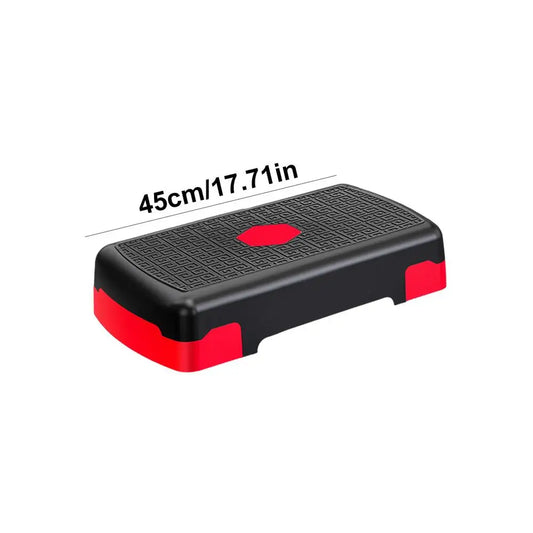 Exercise Step Aerobic Stepper Step Trainer Step Board with 3 Risers for Home Gym Cardio Strength & Training Exercise